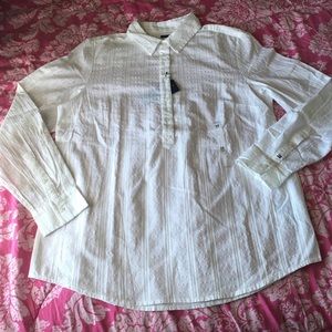 Tommy Hilfiger white button down shirt
